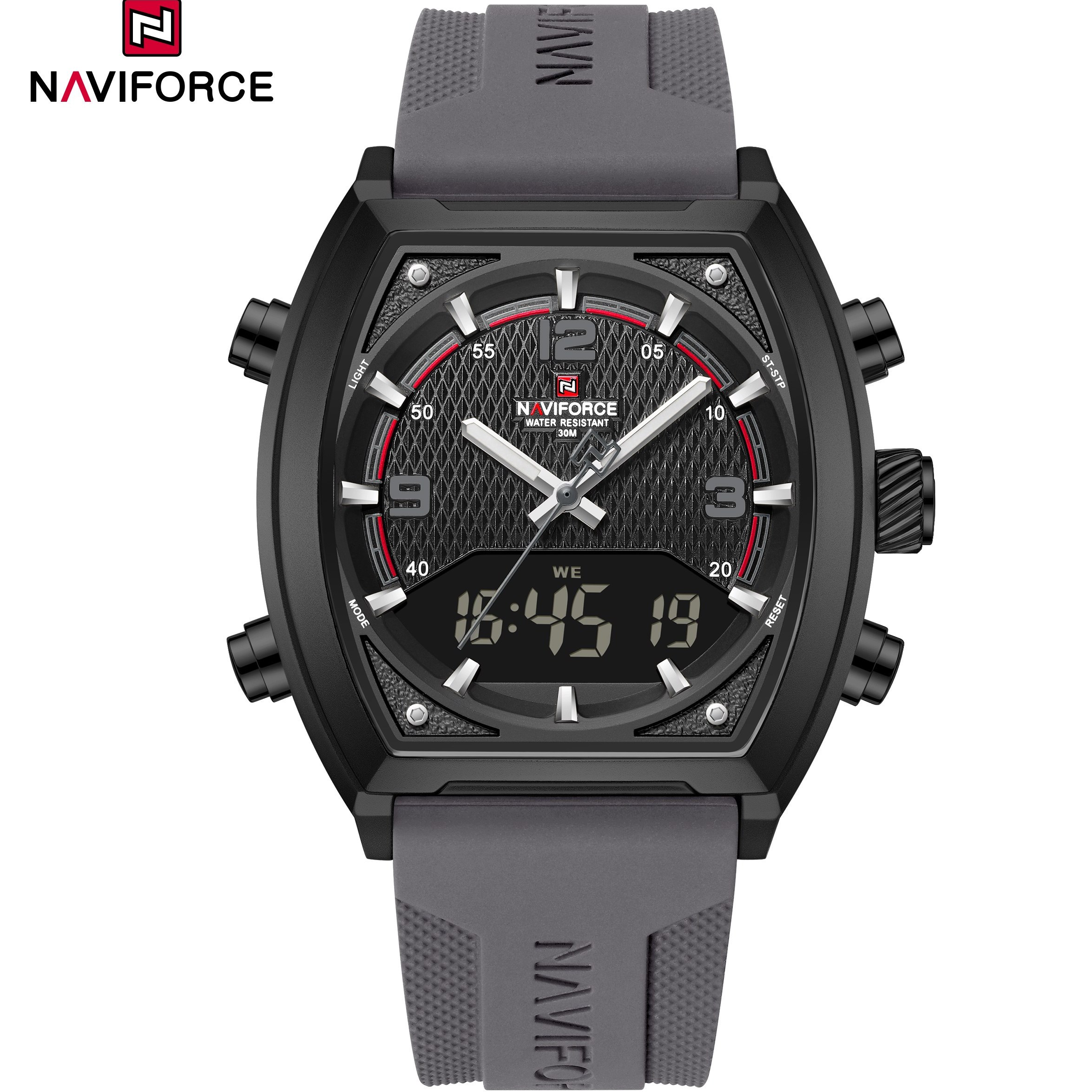 ساعت مچی مردانه نیوی فورس مدل naviforce 9242 - خاکستری