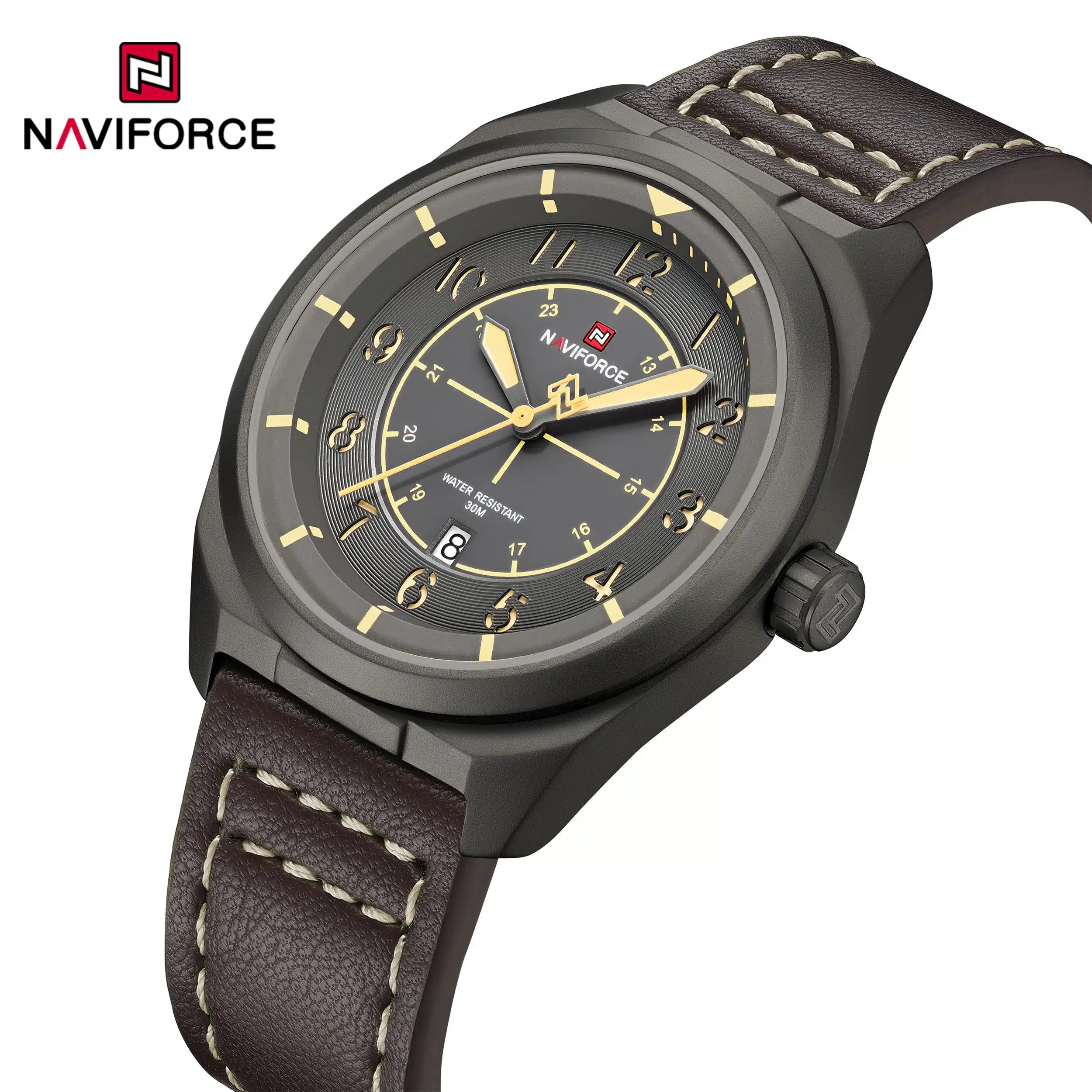 ساعت مچی مردانه Naviforce مدل NF9281 | قهوه ای