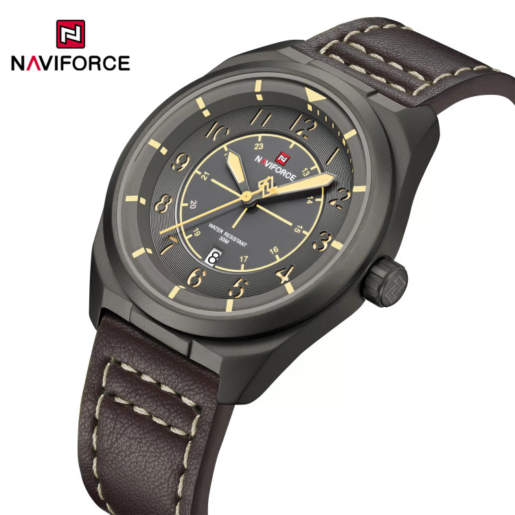 ساعت مچی مردانه Naviforce مدل NF9281 | قهوه ای