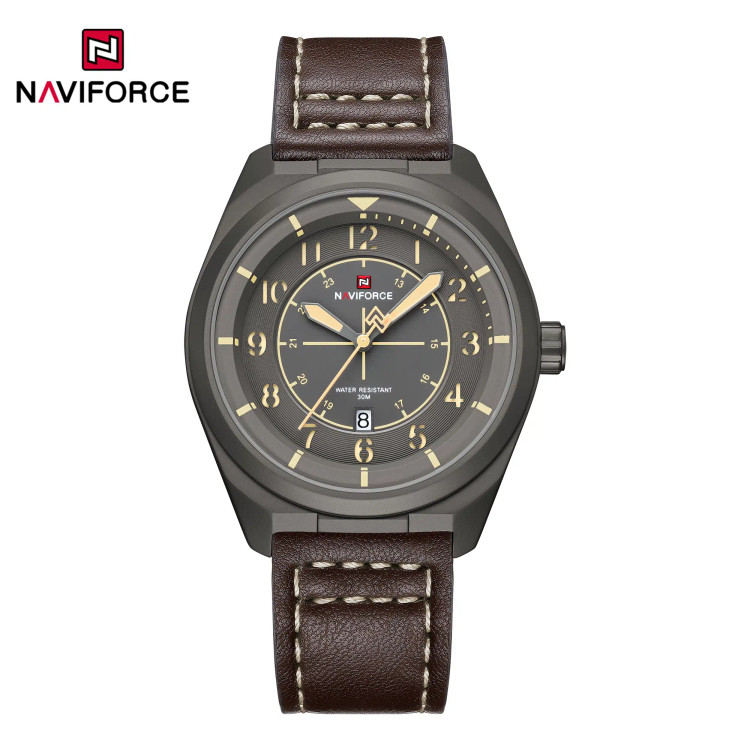 ساعت مچی مردانه Naviforce مدل NF9281 | قهوه ای